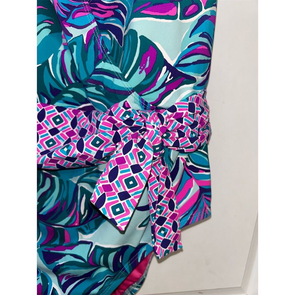 Lilly Pulitzer Women's One-Piece Swimsuit Size 14 Multicolor Tropical - Picture 3 of 8